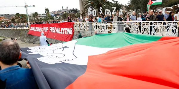 Manifestación por Palestina en Donostia. EFE