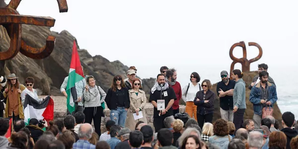 Manifestación por Palestina en Donostia. EFE