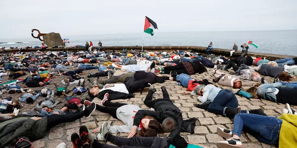 Manifestación por Palestina en Donostia. EFE