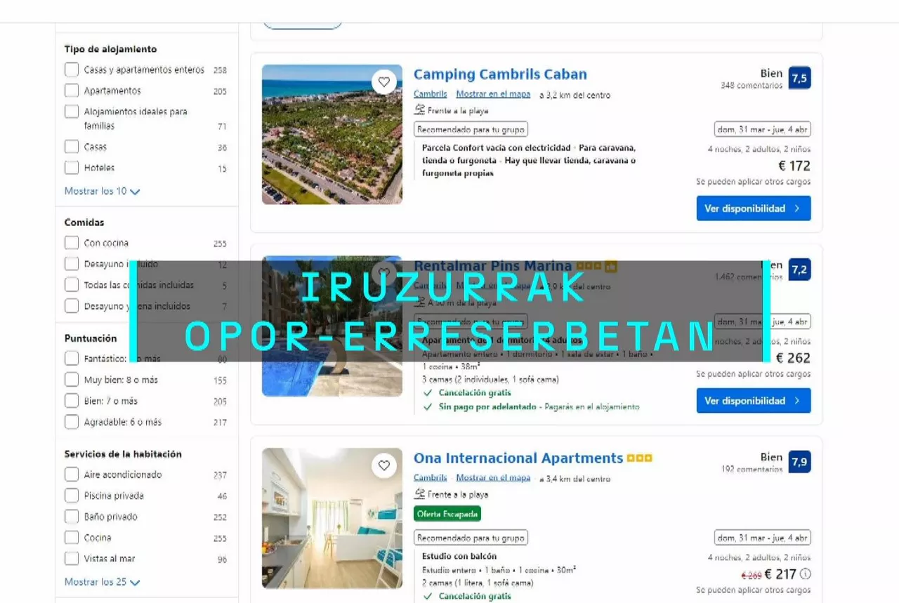 ERRESERBAK IRUZURRAK