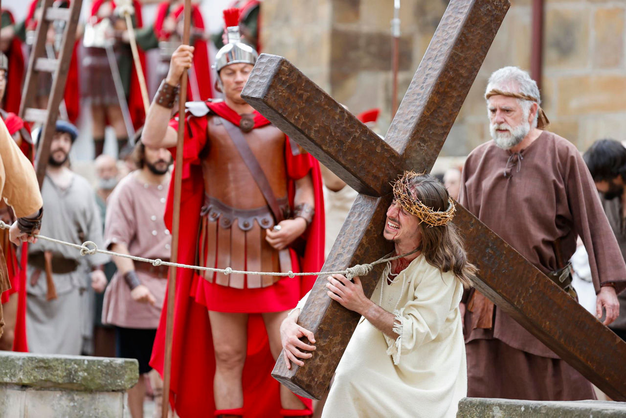 balmaseda pasoin viviente pasioa semana santa aste santua efe