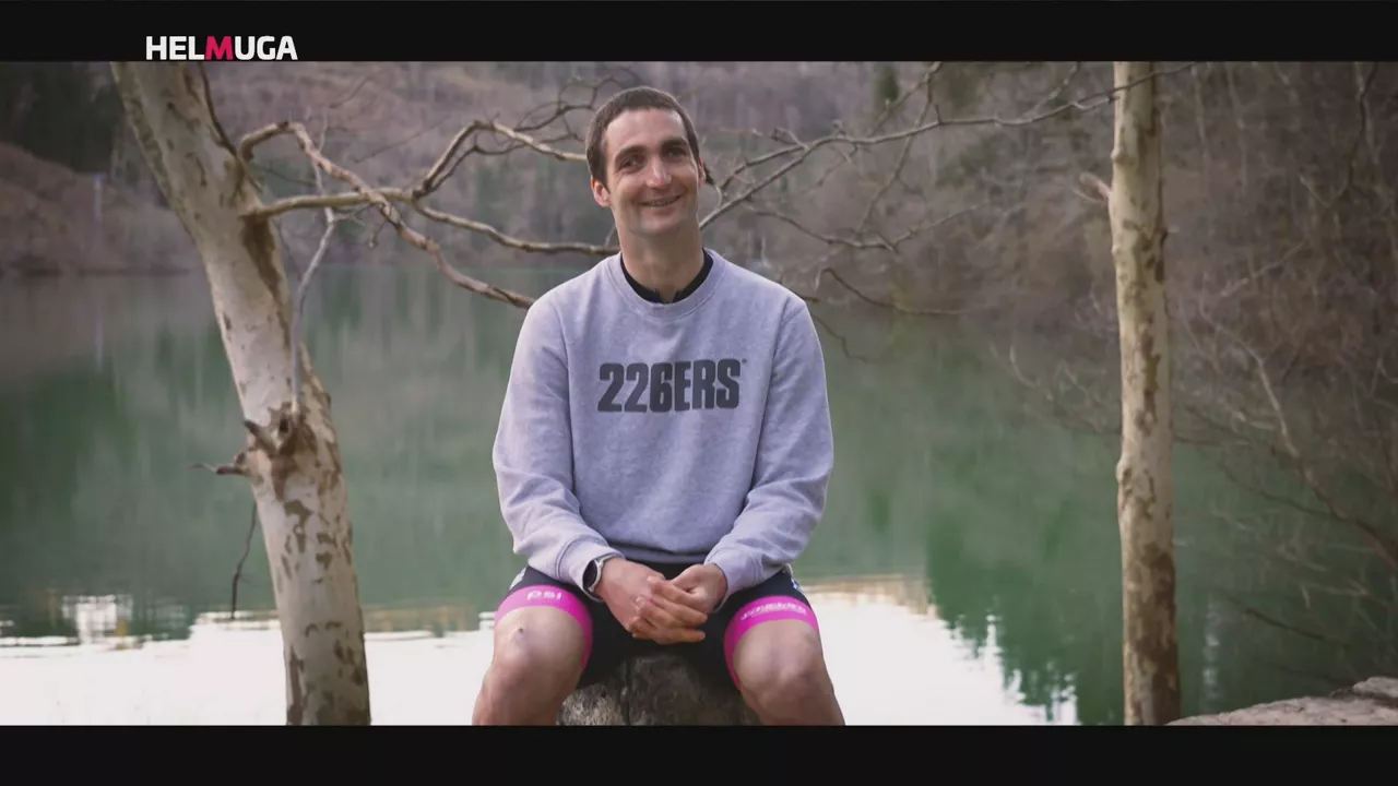 Pello Osoro triatleta eibartarra, "Helmuga" saioan