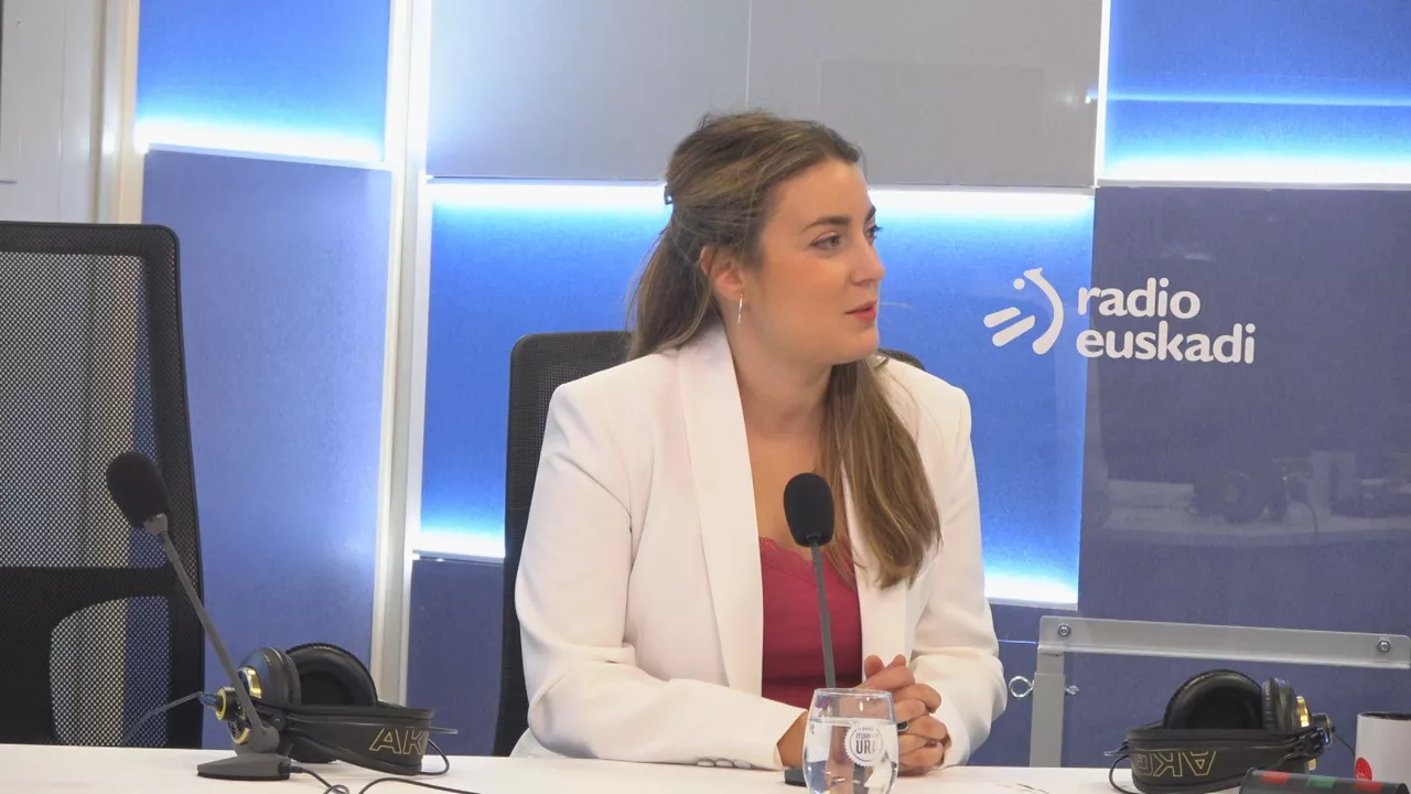 La candidata a lehendakari por Sumar, Alba García Martín.