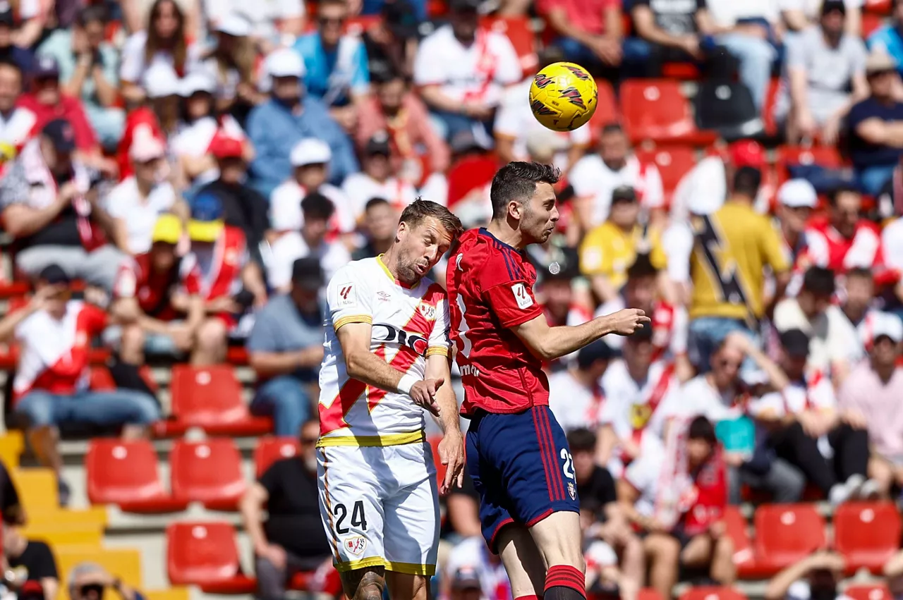 Irailaren 16an, EITBn, Rayo Vallecano-Osasuna partida izango da ikusgai. Argazkia: EFE.