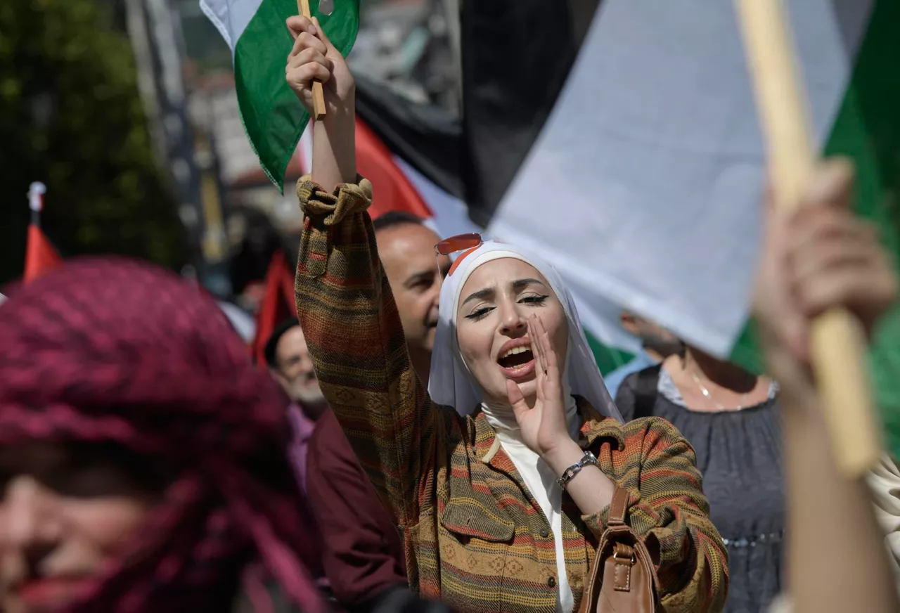 Palestina manifestazioa Oviedo EFE