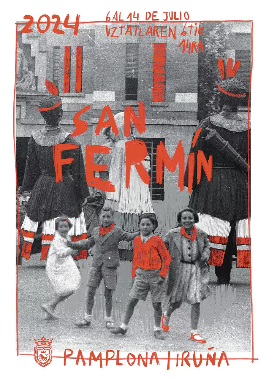 sacando los colores CARTEL SAN FERMIN ITURRIA: AYUNTAMIENTO DE PAMPLONA