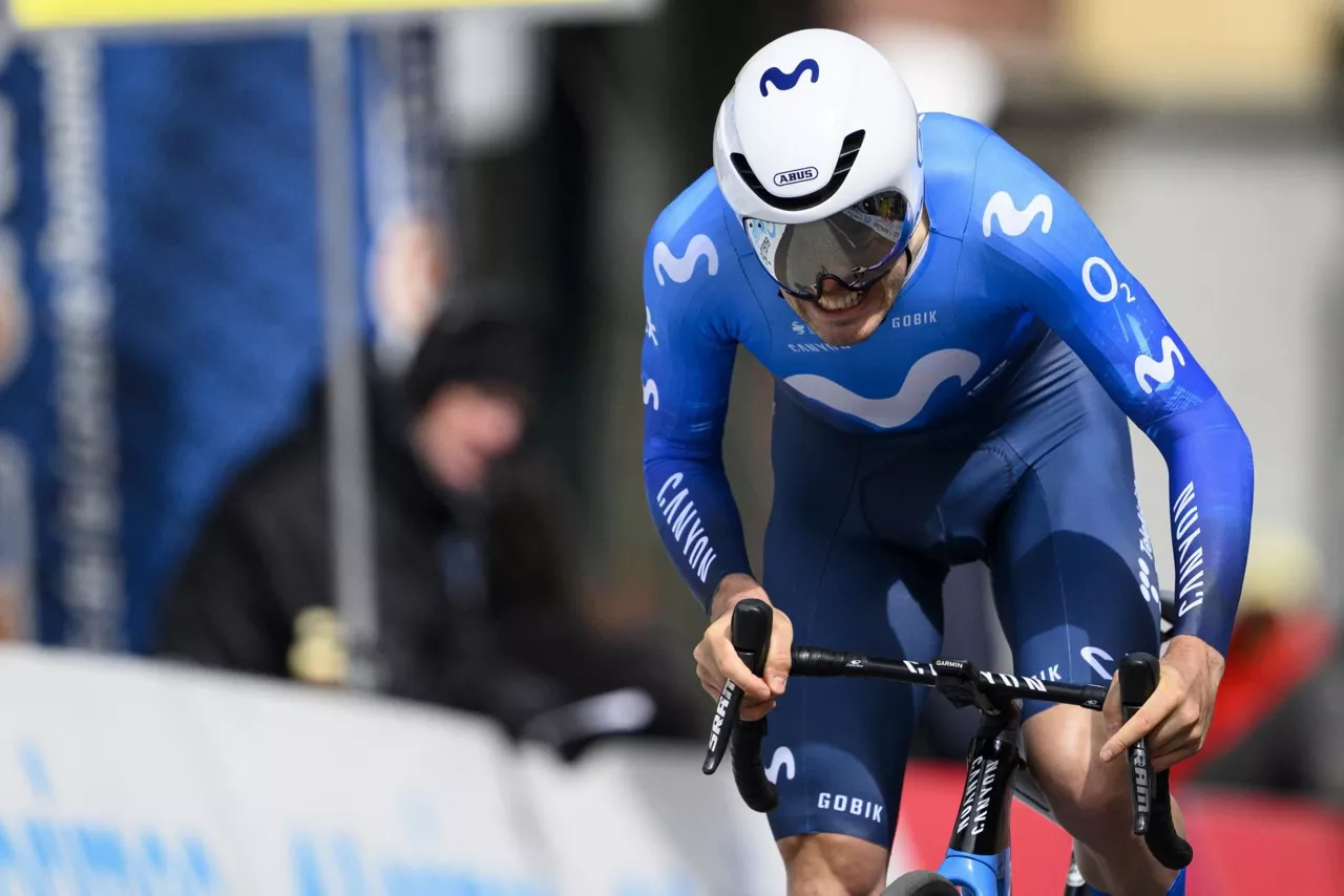 Alex Aranburu, Romandiako Tourrean. Argazkia: EFE.