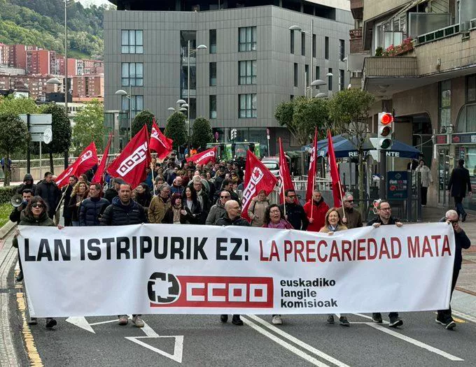 Manifestazioa CCOO Euskadi bilbo