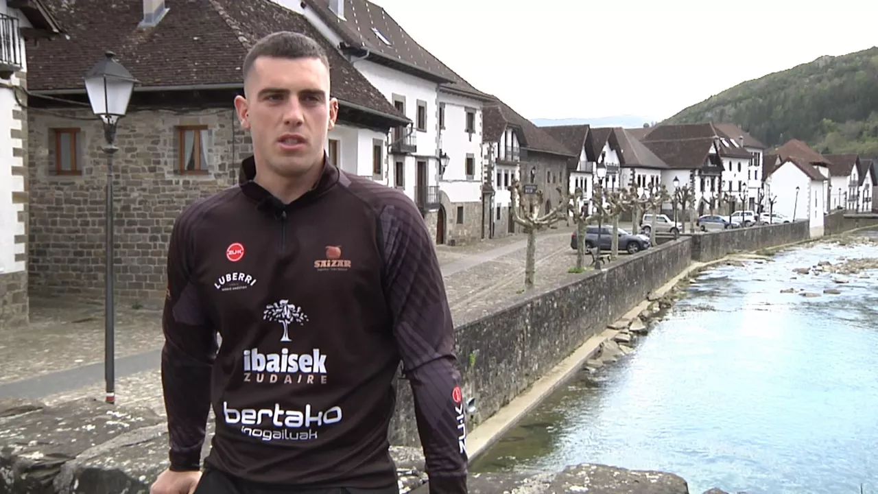El aizkolari Iker Vicente