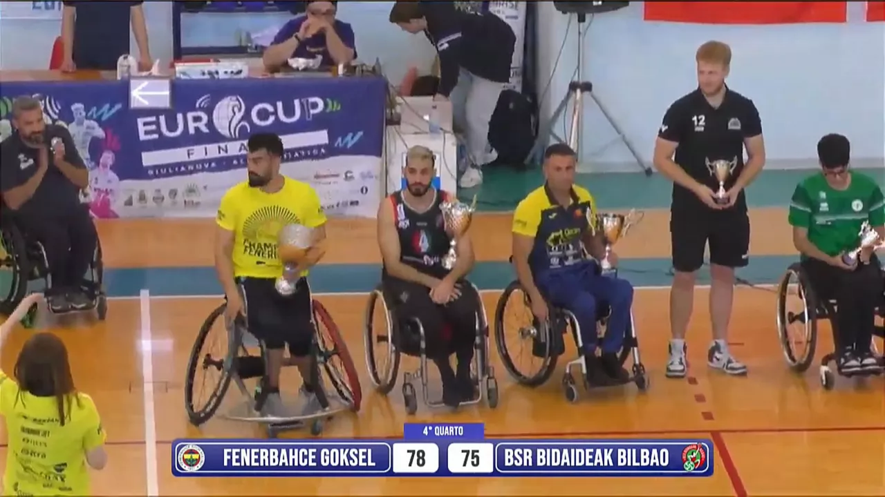 Bidaideak Bilbao BSR taldeak galdu egin du Eurocup-1 txapelketako finala Fenerbahçeren aurka.