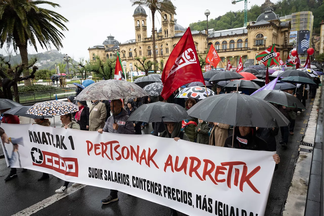 ccoo-manifa-sansebastian donostia maiatzaren 1 mayo-efe