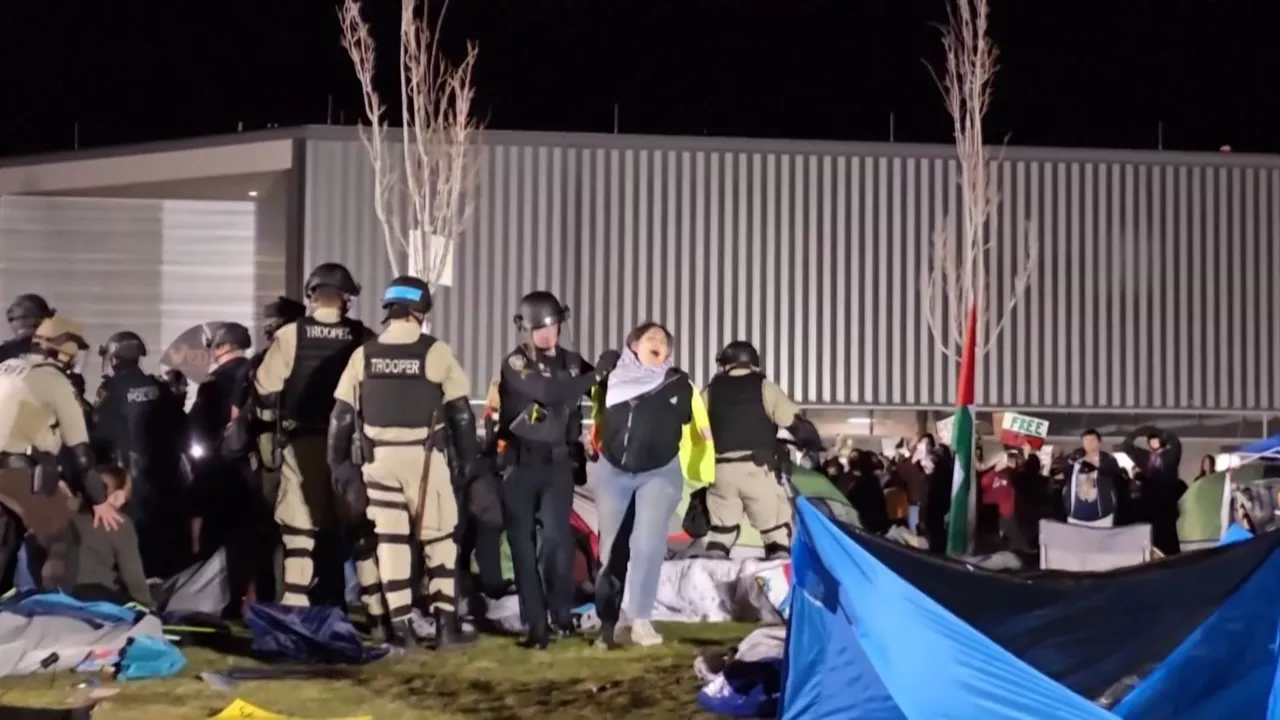 Uno de los estudiantes detenidos en las últimas horas