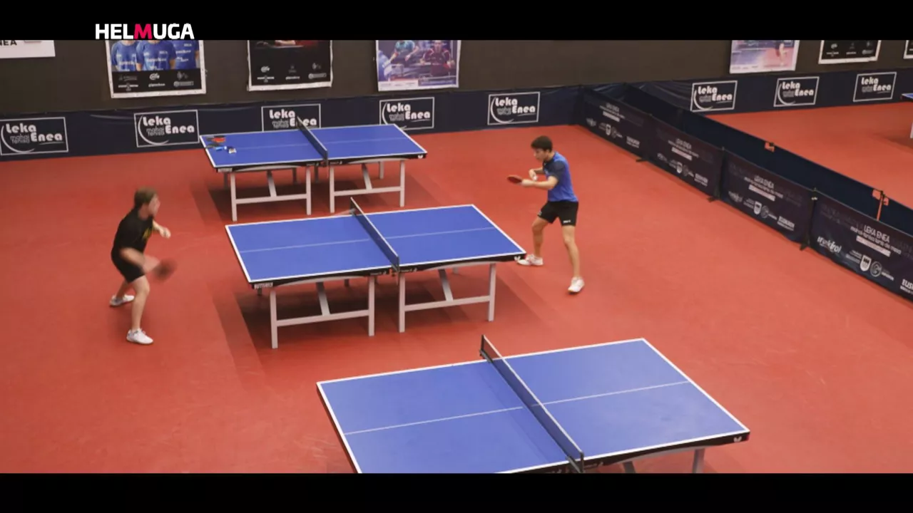 Tenis de mesa, en el programa "Helmuga"