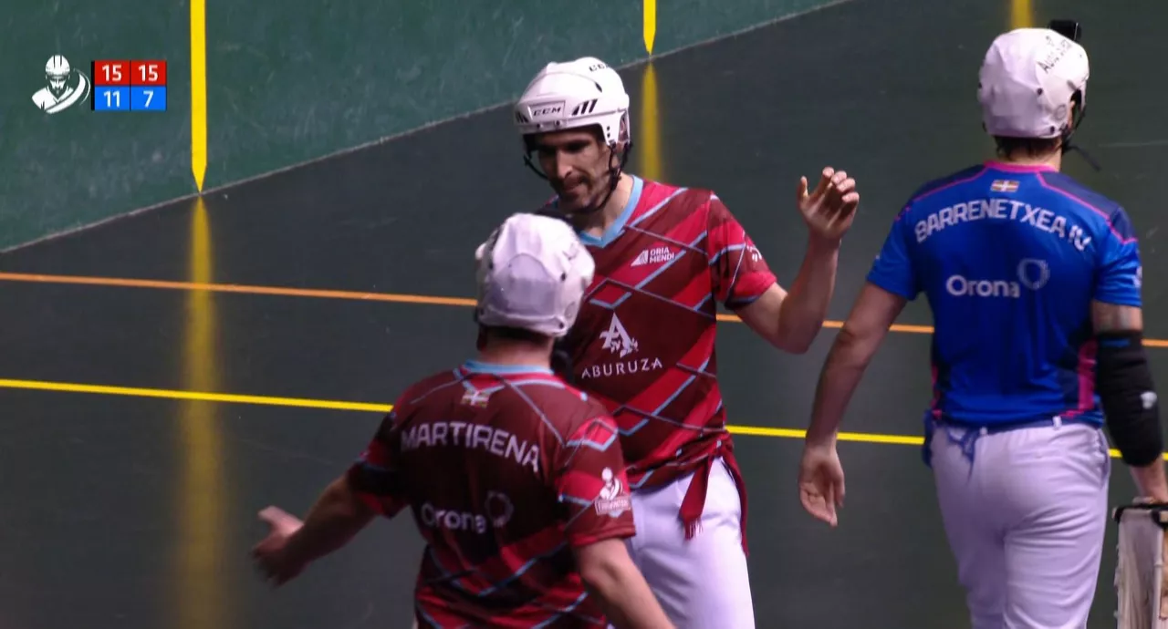 Urriza eta Martirena, pozik, garaipena eskuratuta. Argazkia: EITB Media.