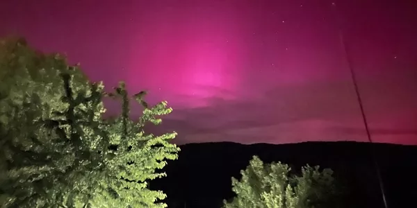 Aurora boreal Barrundian. Foto: Nerea Iztueta