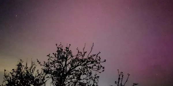 Aurora boreal en Hernani. Foto: Iñigo Clemente