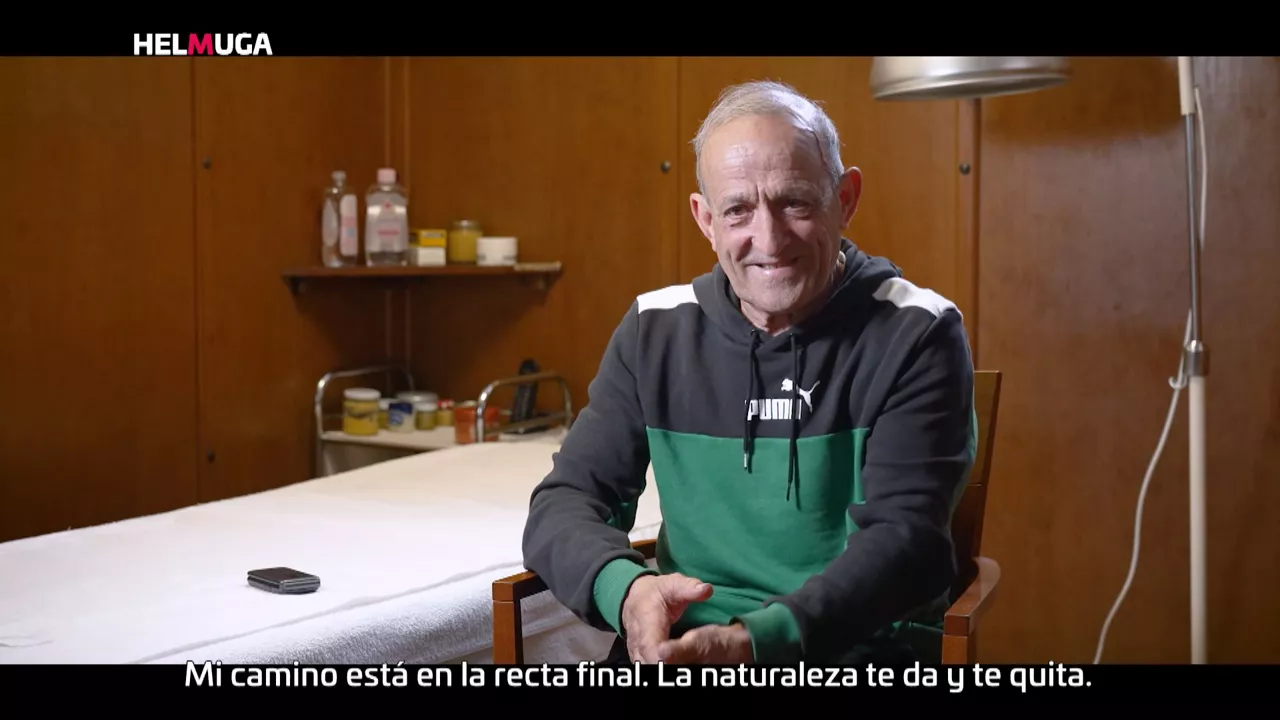 Bixente Artola, en el programa "Helmuga" de ETB1