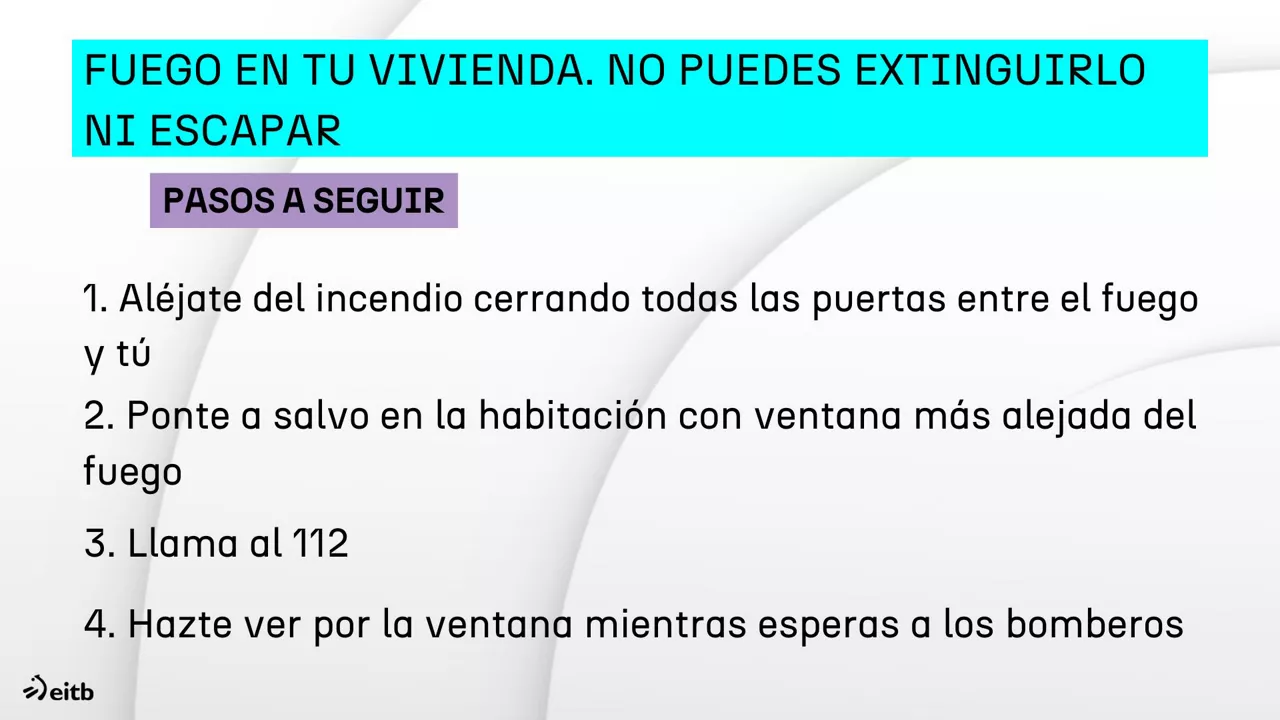FUEGO EN TU VIVIENDA