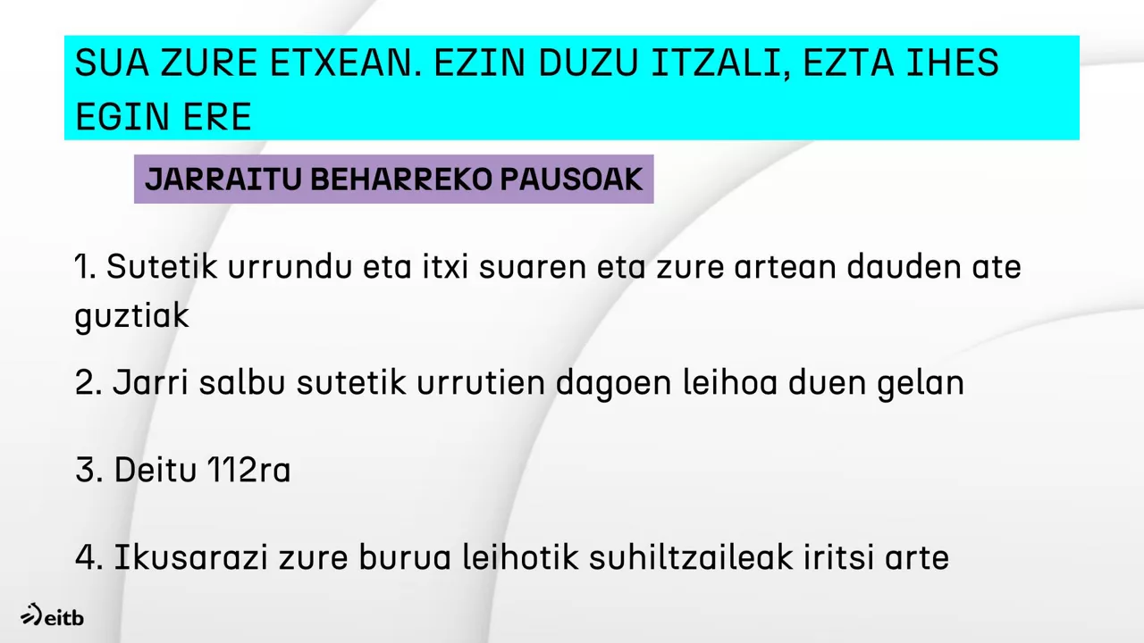 SUA ZURE ETXEAN