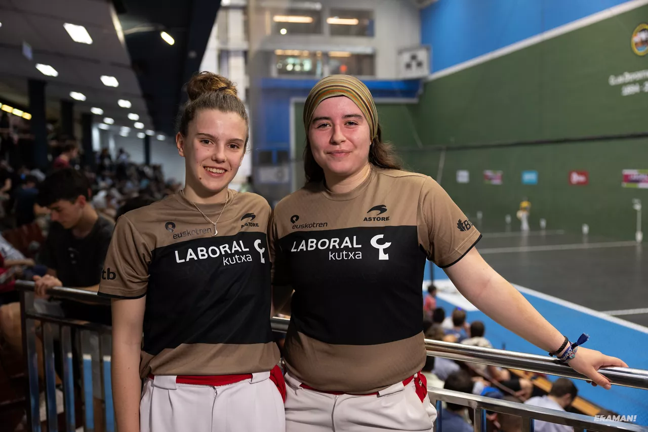 Elaia Gogenola eta Ihart Arakistain zesta-punta Iron Cup Bilbao