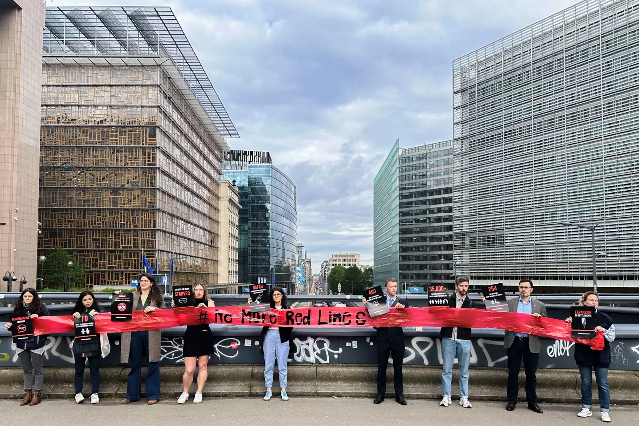 Gaza-protesta-Bruselas-UE-efe