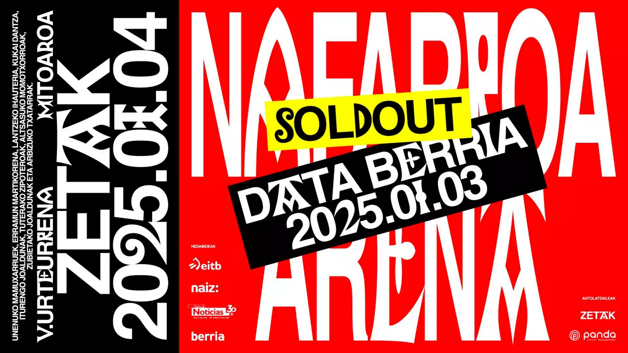 Zetak Nafarroa Arena sold out kartela