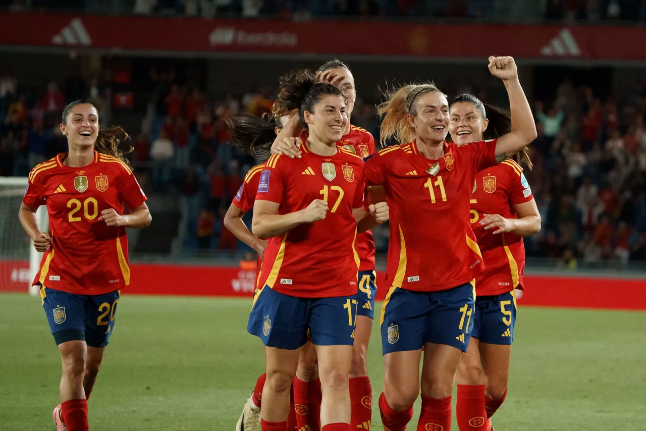 Lucia Garciaren artxiboko irudia, Espainiako selekzioarekin jokatutako partida batean