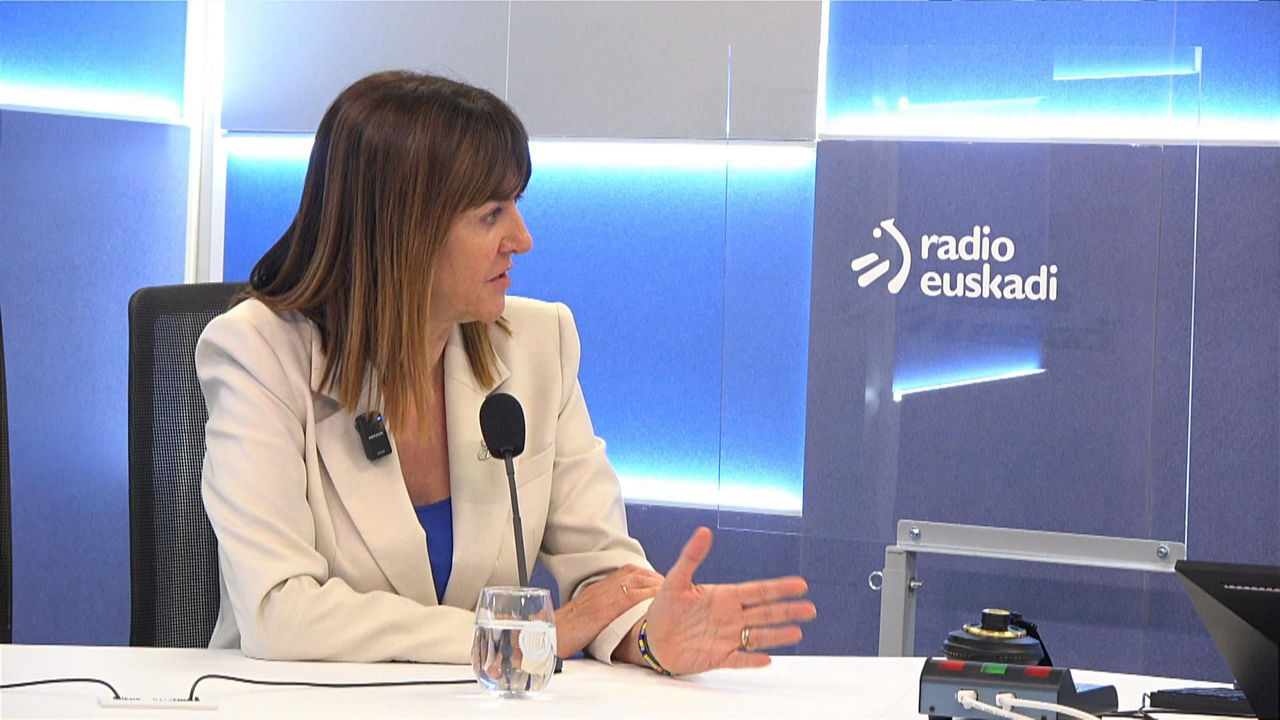Idoia Mendia, candidata al Parlamento Europeo del Partido Socialista.