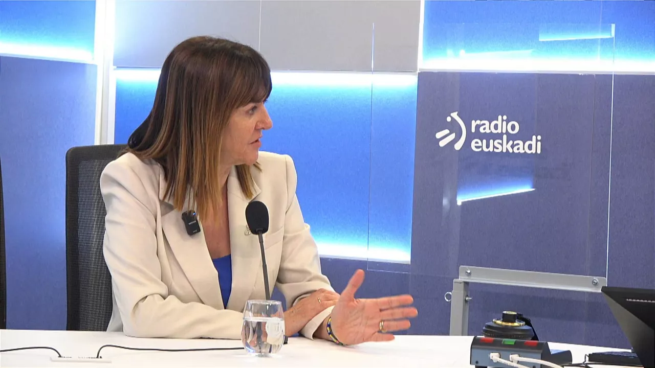Idoia Mendia, candidata al Parlamento Europeo del Partido Socialista.