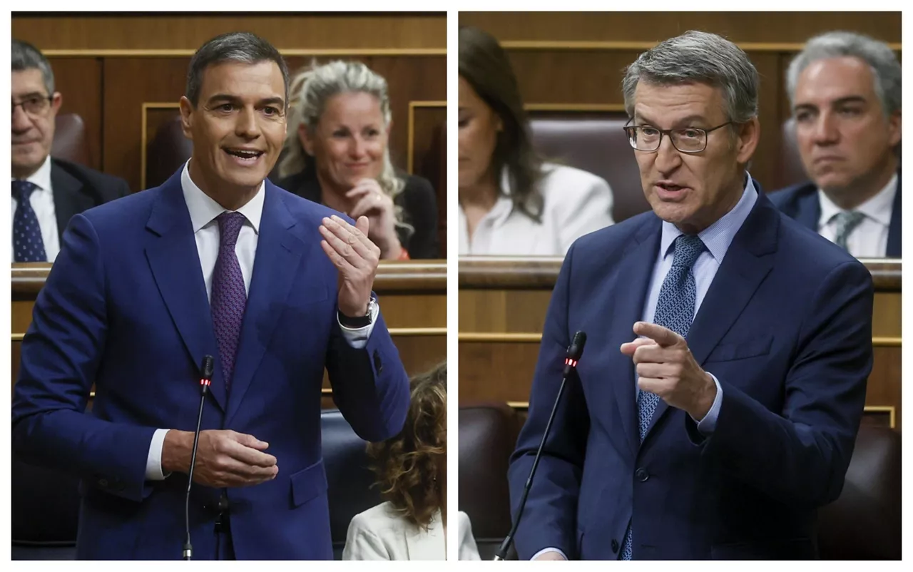 pedro sanchez alberto núñez feijóo congreso efe