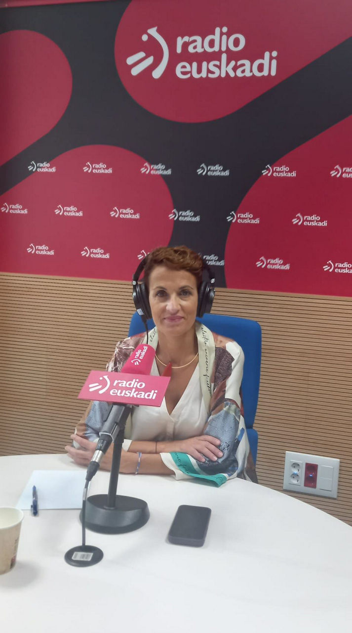 La presidenta del Gobierno de Navarra, Mara Cihivite.