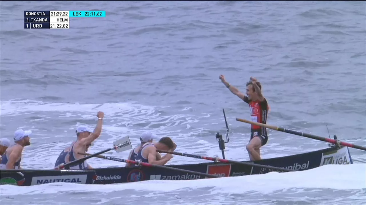 Urdabai celebrando la victoria. Foto: EITB