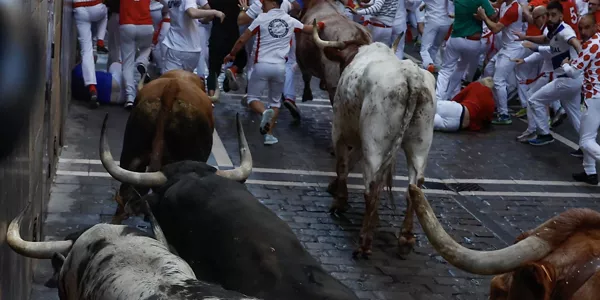 Uztailaren 8ko entzierroa. Argazkia: EFE.