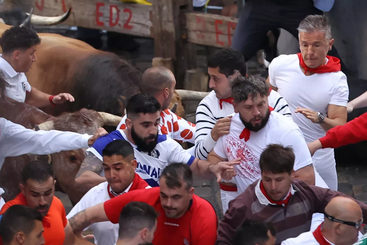 encierro 8 julio 2024 cebada gago enzierroa san fermin sanfermines
