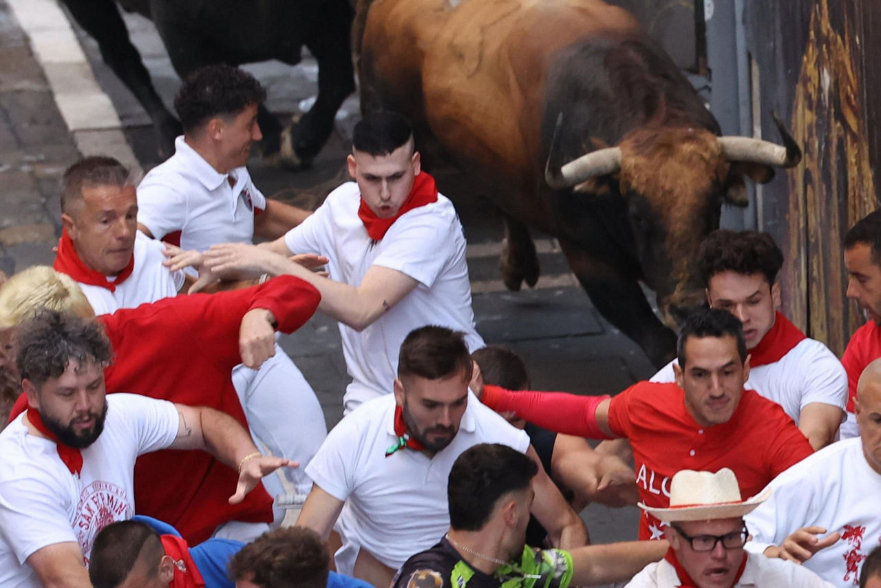 encierro 8 julio 2024 cebada gago enzierroa san fermin sanfermines