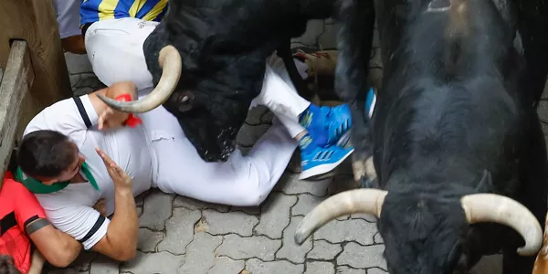 Uztailaren 9ko entzierroa. Argazkia: EFE.