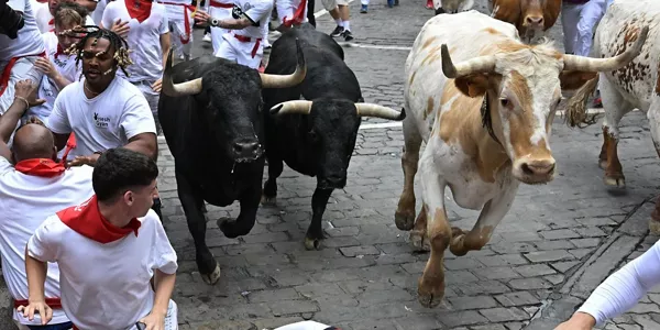 Uztailaren 9ko entzierroa. Argazkia: EFE