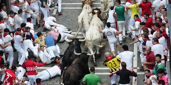 Uztailaren 9ko entzierroa. Argazkia: EFE