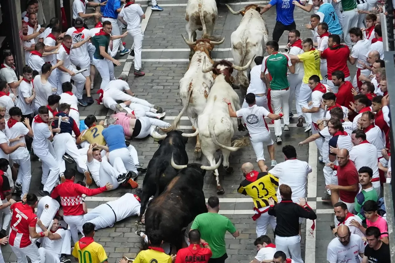 sanferminak san fermin encierro entzierroa pamplona iruñea efe