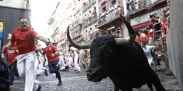 Uztailaren 10eko entzierroa. Argazkia: EFE.