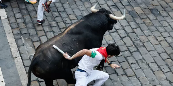 Encierro del 11 de julio. Foto: EFE