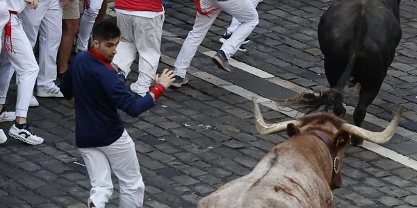 Encierro del 11 de julio. Foto: EFE