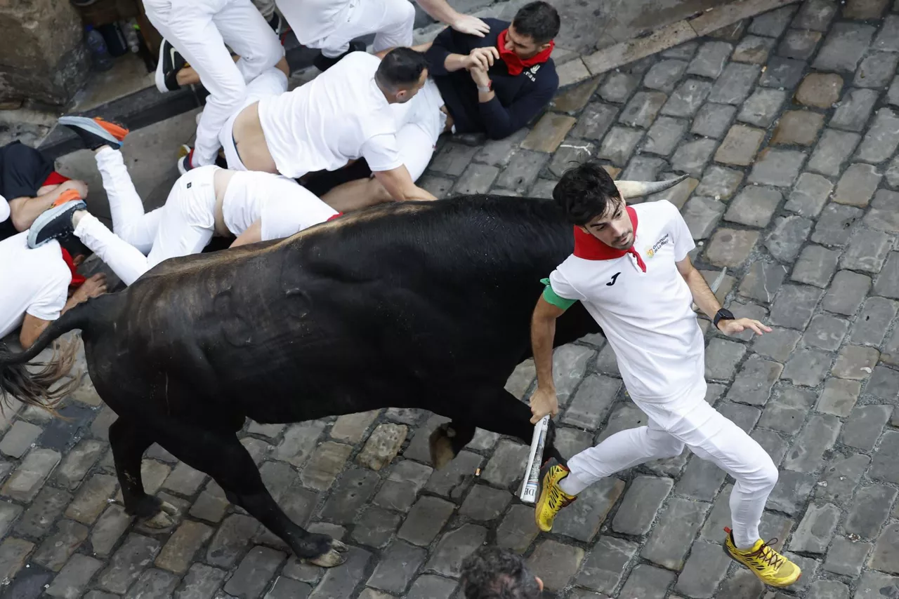 encierro entzierroa 11 julio uztaila domingo hernandez sanfermines sanferminak efe