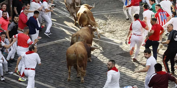 Encierro del 11 de julio. Foto: EFE