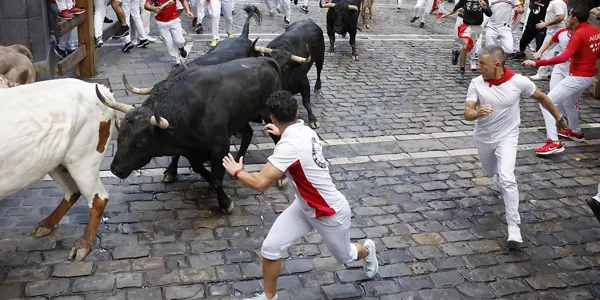 Encierro del 12 de julio. Foto: EFE.