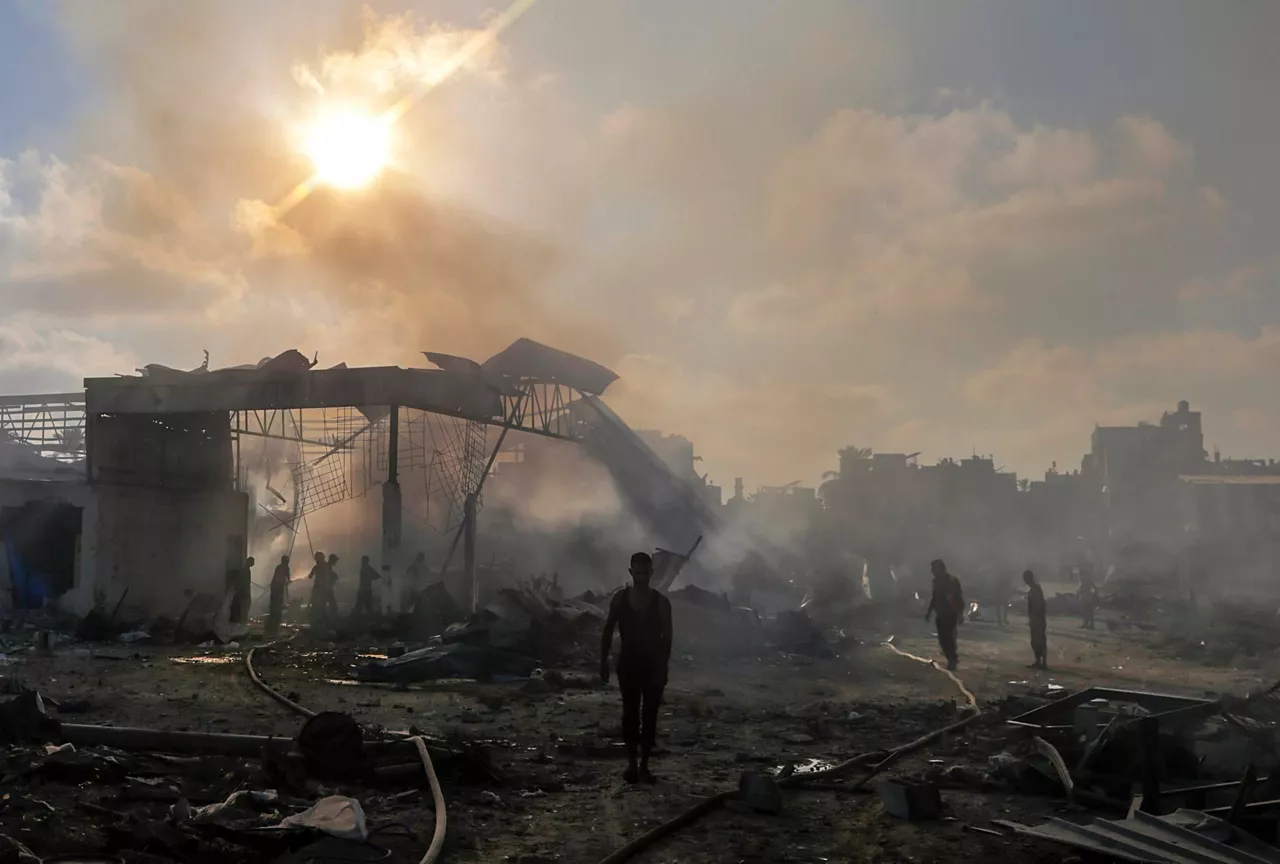 Gaza hondakinak Al Zawaida EFE