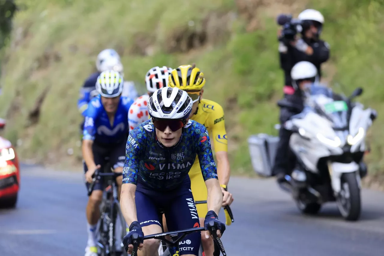 Jonas Vingegaard eta Tadej Pogacar Frantziako Tourra etapa 20