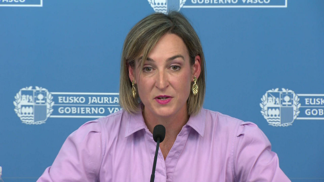 La portavoz del Gobierno Vasco, Maria Ubarretxena