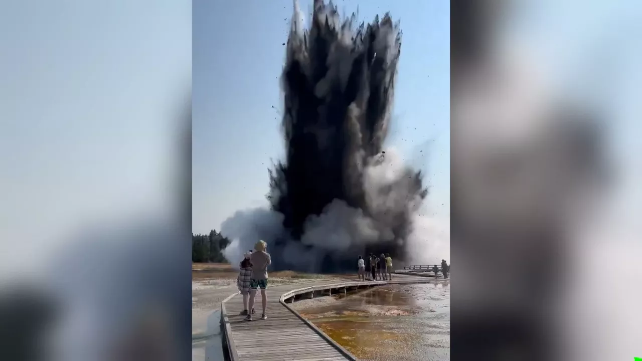 Imagen del momento de la explosión