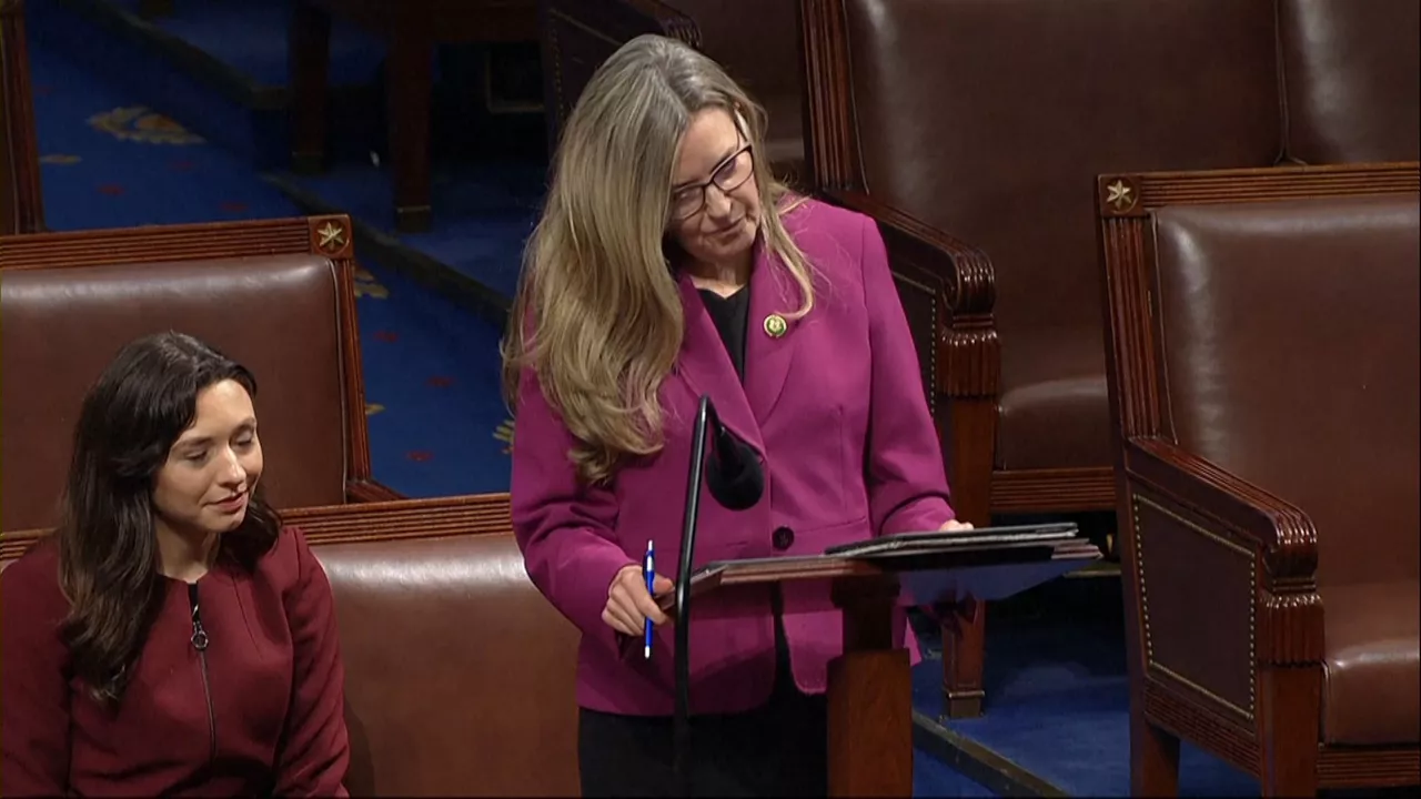 Jennifer Wexton durante su intervención en el Congreso